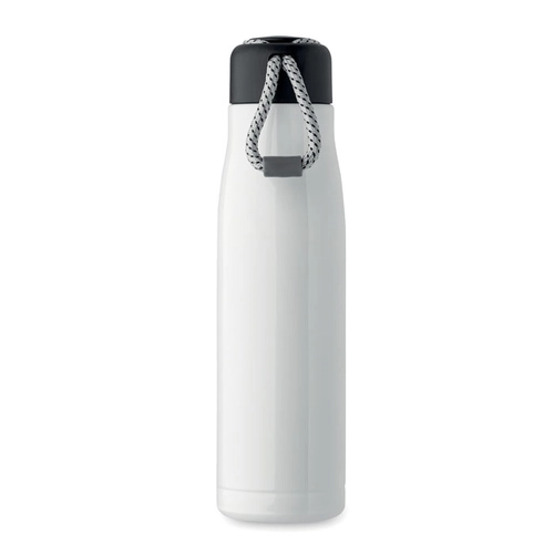 image du produit Bouteille à double paroi en acier inoxydable recyclé avec poignée 500ml