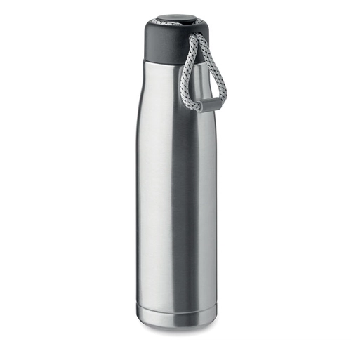 image du produit Bouteille à double paroi en acier inoxydable recyclé avec poignée 500ml