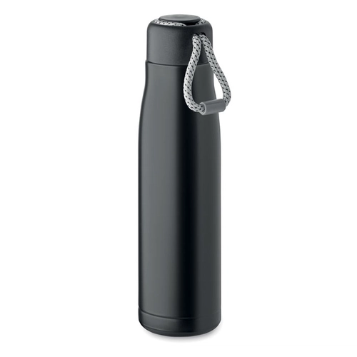 image du produit Bouteille à double paroi en acier inoxydable recyclé avec poignée 500ml