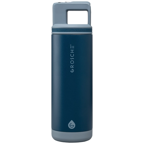 image du produit Bouteille acier inoxydable, paille amovible - 590 ml