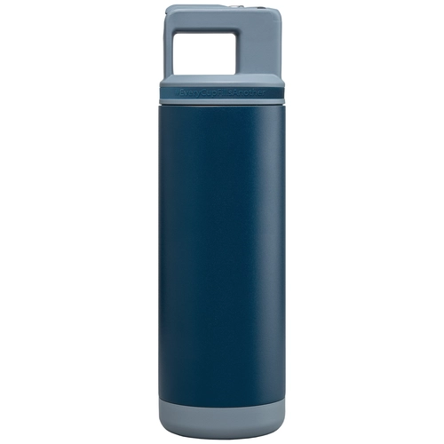 image du produit Bouteille acier inoxydable, paille amovible - 590 ml