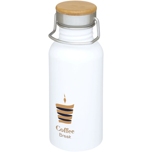 image du produit Bouteille de sport 550 ml en acier inoxydable - Couvercle bambou