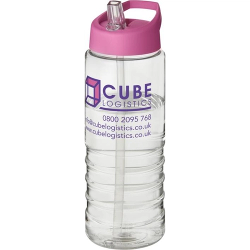 image du produit Bouteille de sport H2O 750 ml avec couvercle bec verseur