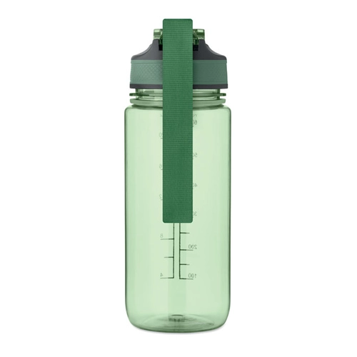 image du produit Bouteille de sport motivante en RPET avec paille intégrée