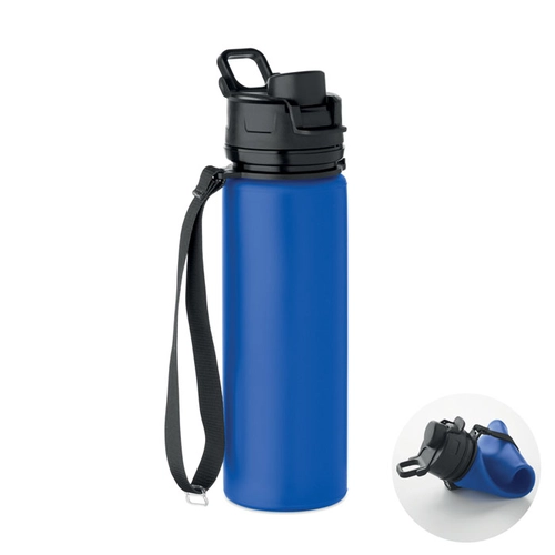 image du produit Bouteille de sport pliable en silicone avec couvercle en PP