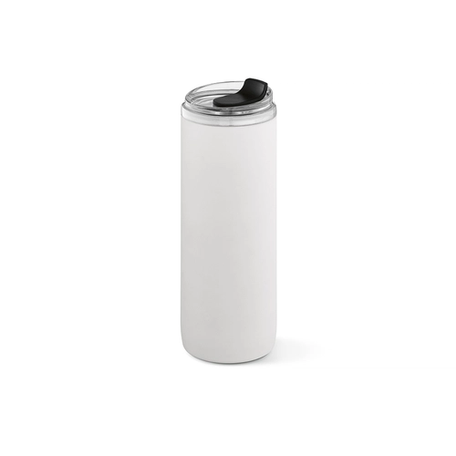 image du produit Bouteille double paroi 760 ml en acier inox recyclé - avec gobelet de voyage