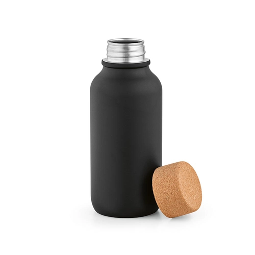 image du produit Bouteille en inox recyclé 530 ml simple paroi finition mate - bouchon en liège