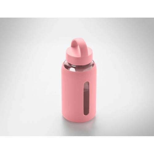 image du produit Bouteille en verre borosilicate de haute qualité avec pochette en silicone