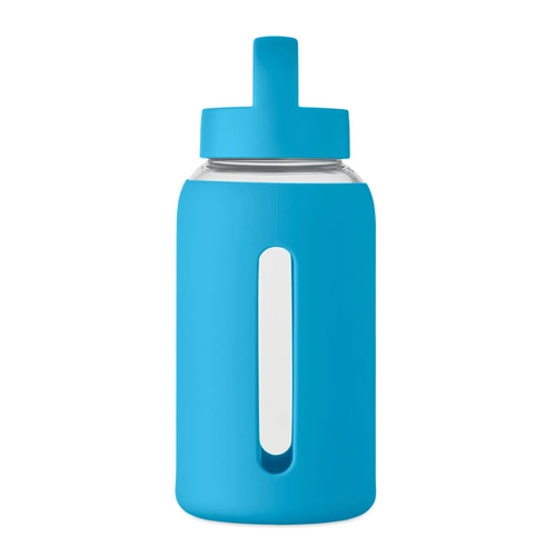 image du produit Bouteille en verre borosilicate de haute qualité avec pochette en silicone