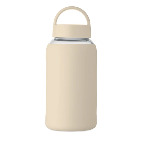 image du produit Bouteille en verre borosilicate de haute qualité avec pochette en silicone