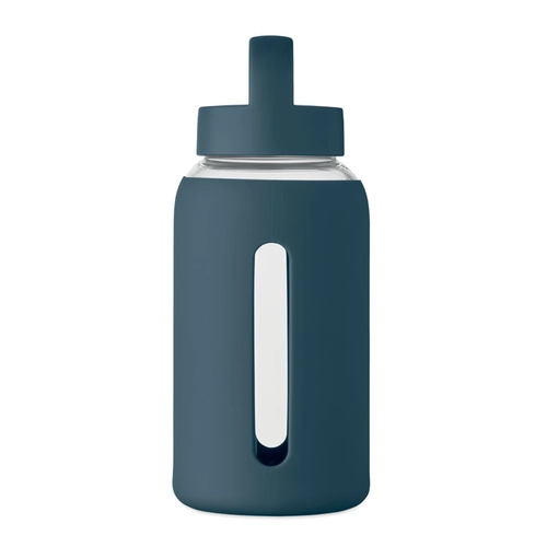 image du produit Bouteille en verre borosilicate de haute qualité avec pochette en silicone
