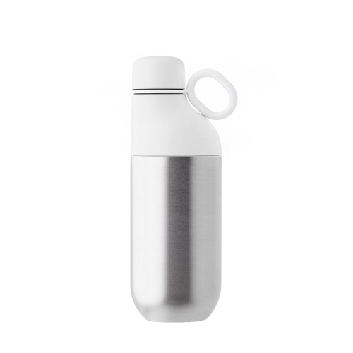 image du produit Bouteille et gobelet 2 en 1 (500 ml / 370 ml) Double paroi en acier inoxydable recyclé et ABS