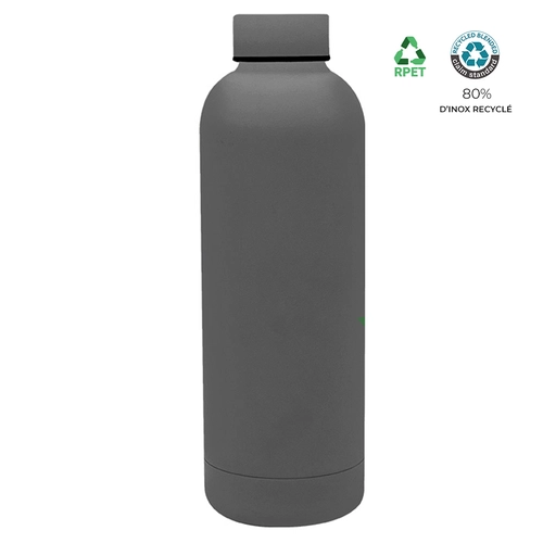 image du produit Bouteille isotherme 500ml en inox recyclé 