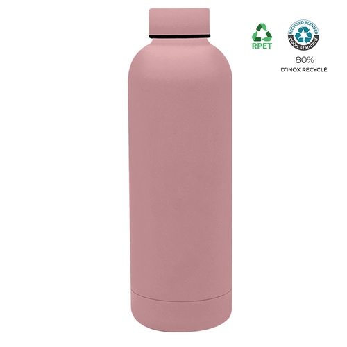 image du produit Bouteille isotherme 500ml en inox recyclé 