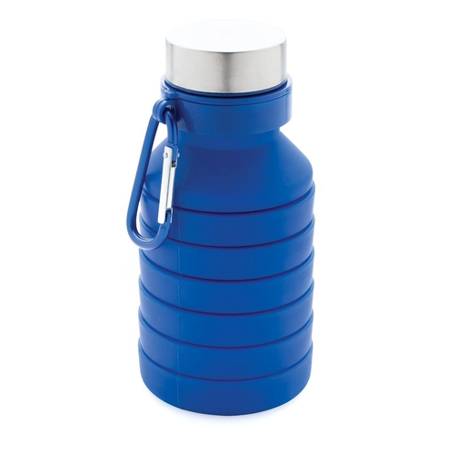 image du produit Bouteille pliable en silicone 550 ml, étanche avec couvercle