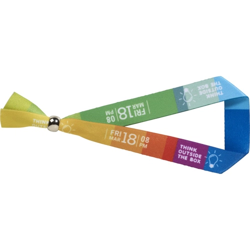 image du produit Bracelet coloré avec fermeture amovible - marquage sublimation