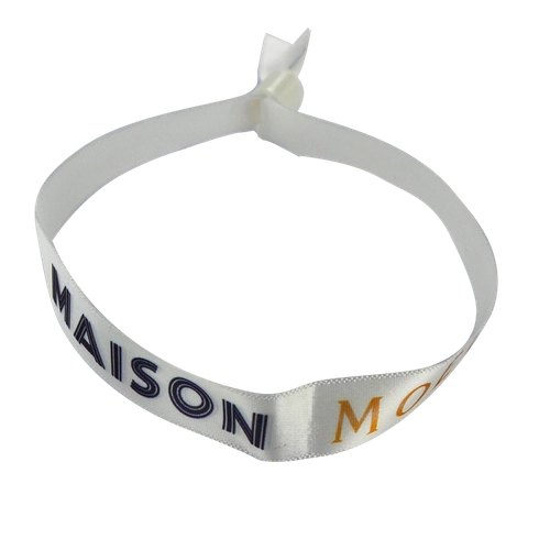 image du produit Bracelet satin avec verrou de sécurité personnalisé