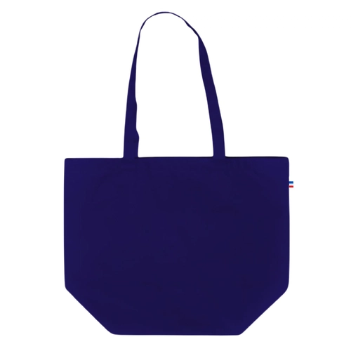 image du produit Cabas Coton BIO Made In France - Sac shopping soufflet 20 cm