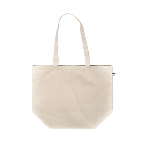 image du produit Cabas Coton BIO Made In France - Sac shopping soufflet 20 cm