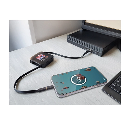 image du produit Câble de charge rétractable 4 en 1