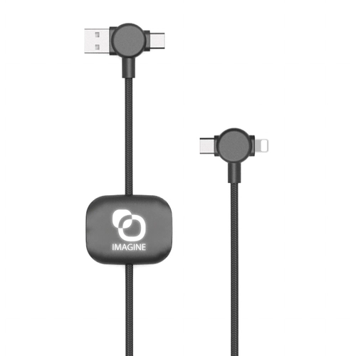 image du produit Câble long 4 en 1 à charge ultra-rapide 60W avec transfert de données