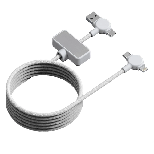 image du produit Câble magnétique 100W avec transfert de données rapide 4 en 1