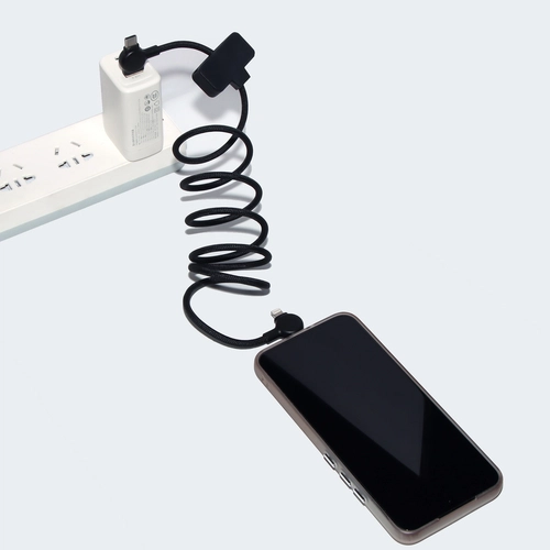 image du produit Câble magnétique 100W avec transfert de données rapide 4 en 1  noir