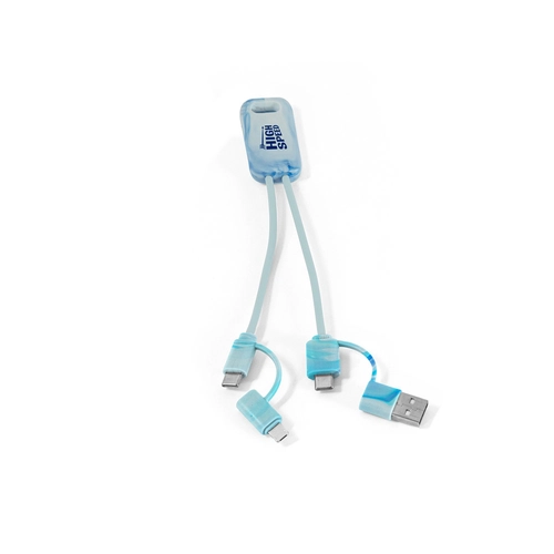 image du produit Câble USB 6-en-1 ultra-rapide en PET recyclé