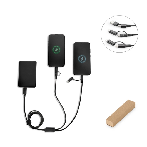 image du produit Câble USB ultra rapide 6 en 1 en aluminium recyclé (20 %) et PET recyclé (4 %)