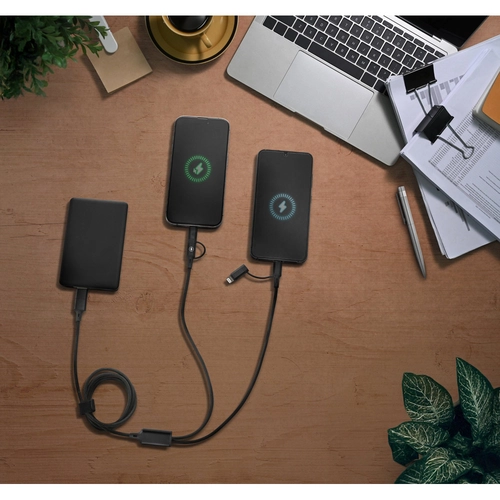image du produit Câble USB ultra rapide 6 en 1 en aluminium recyclé (20 %) et PET recyclé (4 %)