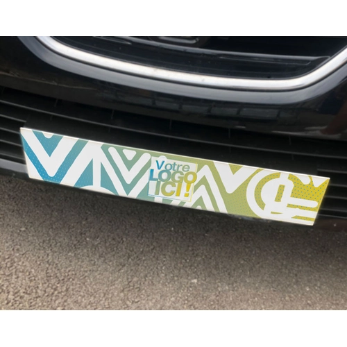 image du produit Cache plaque 100% personnalisable voiture 52x11 cm