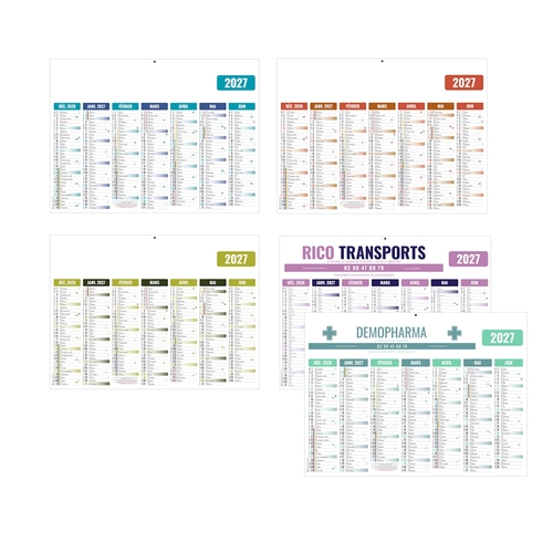 image du produit Calendrier bancaire personnalisé pas cher gamme éco