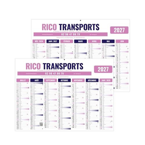 image du produit Calendrier bancaire personnalisé pas cher gamme éco