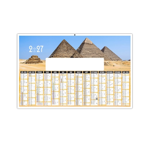 image du produit Calendrier bancaire publicitaire découpé ou non - pyramide