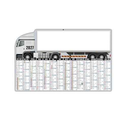 image du produit Calendrier bancaire publicitaire découpé ou non - spécial camion