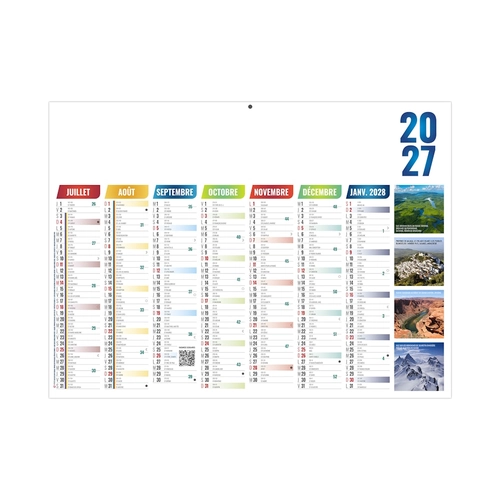 image du produit Calendrier bancaire publicitaire illustré de photos personnalisable