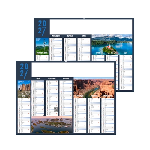 image du produit Calendrier bancaire publicitaire thème voyage