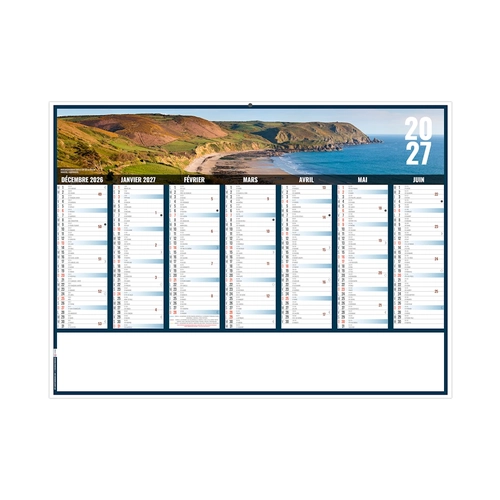 image du produit Calendrier bancaire publicitaire vues panoramiques Normandie