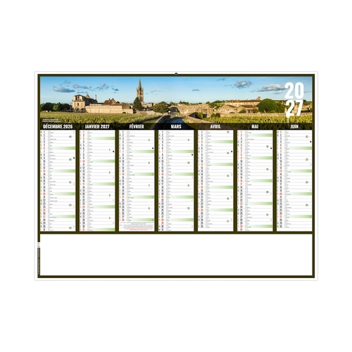 image du produit Calendrier bancaire publicitaire vues panoramiques Nouvelle Aquitaine