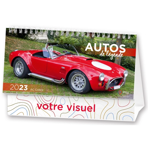 image du produit Calendrier chevalet 2025  AUTOS DE LEGENDE 21 x 15 cm - 13 feuillets