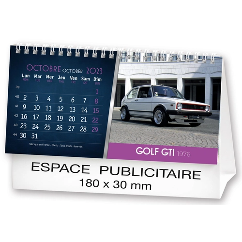 image du produit Calendrier chevalet 2025  AUTOS DE LEGENDE 21 x 15 cm - 13 feuillets