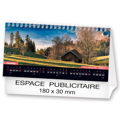 image du produit Calendrier chevalet 2025  MONTAGNE DE FRANCE 21 x 15 cm - 13 feuillets