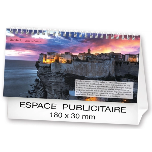 image du produit Calendrier chevalet 2025  PAYSAGES DE FRANCE 21 x 15 cm - 13 feuillets