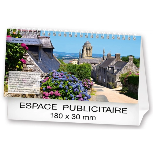 image du produit Calendrier chevalet 2025  PAYSAGES DE FRANCE 21 x 15 cm - 13 feuillets