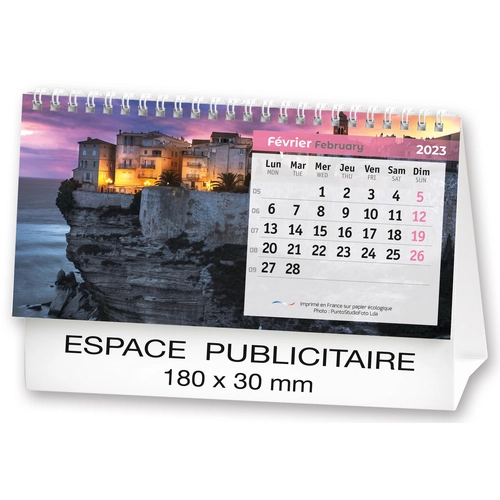 image du produit Calendrier chevalet 2025  PAYSAGES DE FRANCE 21 x 15 cm - 13 feuillets