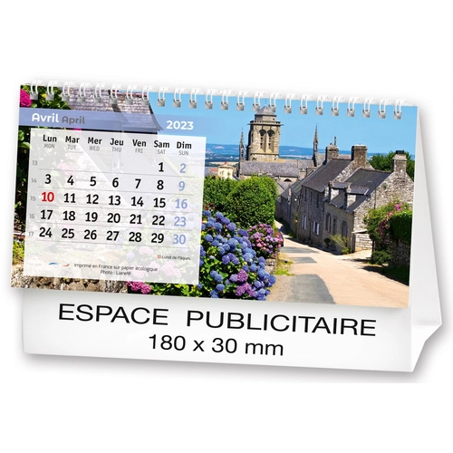 image du produit Calendrier chevalet 2025  PAYSAGES DE FRANCE 21 x 15 cm - 13 feuillets