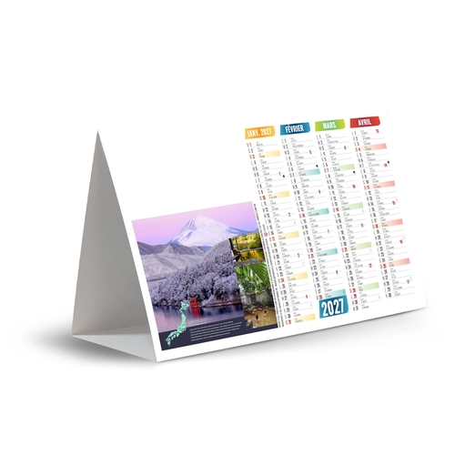 image du produit Calendrier chevalet publicitaire de comptoir tryptique Thermal