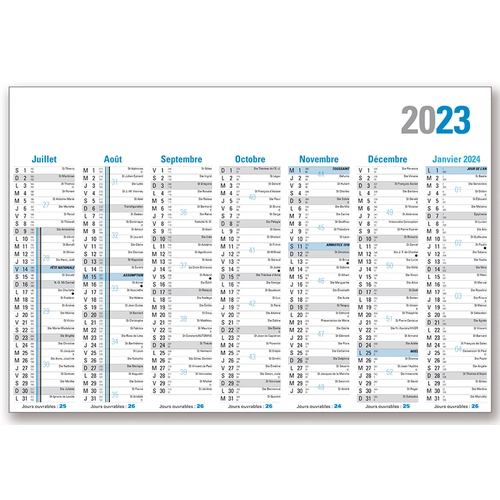 image du produit Calendrier Publicitaire Grand Format Recto Verso - Vertical