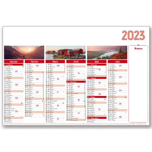 image du produit Calendrier Publicitaire Grand Format Recto Verso - Vertical