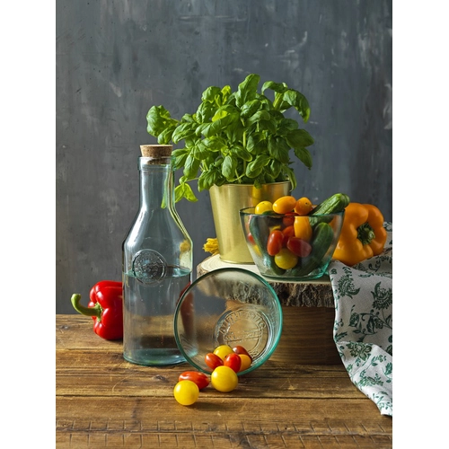 image du produit Carafe en verre recyclé avec couvercle en liège